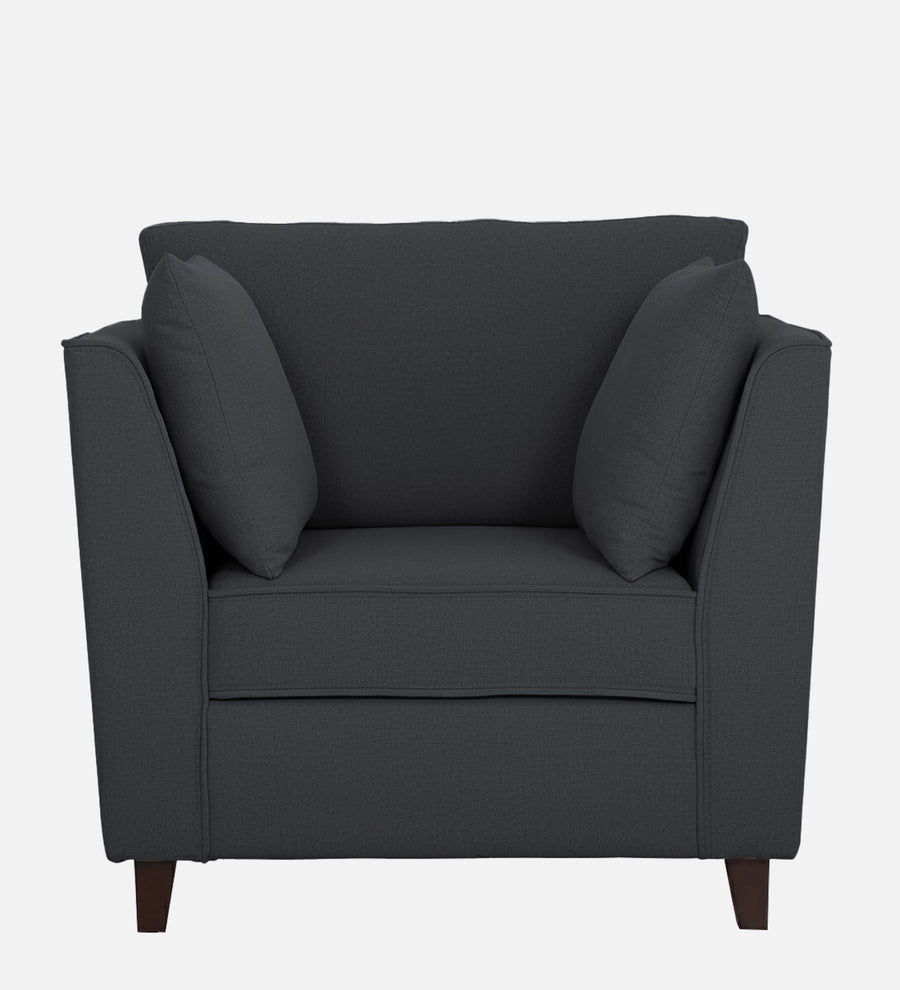 Miranda Fabric 1 Seater Sofa In Charcoal Grey Colour - Febonic Living