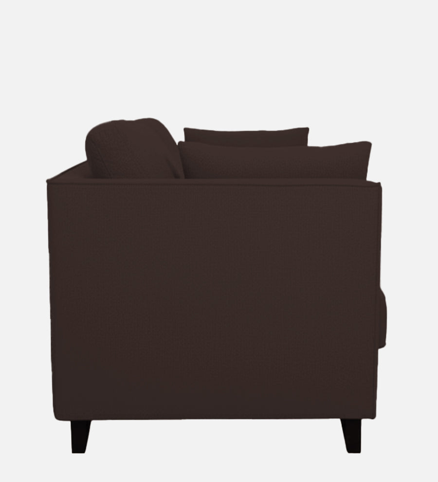 Miranda Fabric 1 Seater Sofa In Coffee Brown Colour - Febonic Living