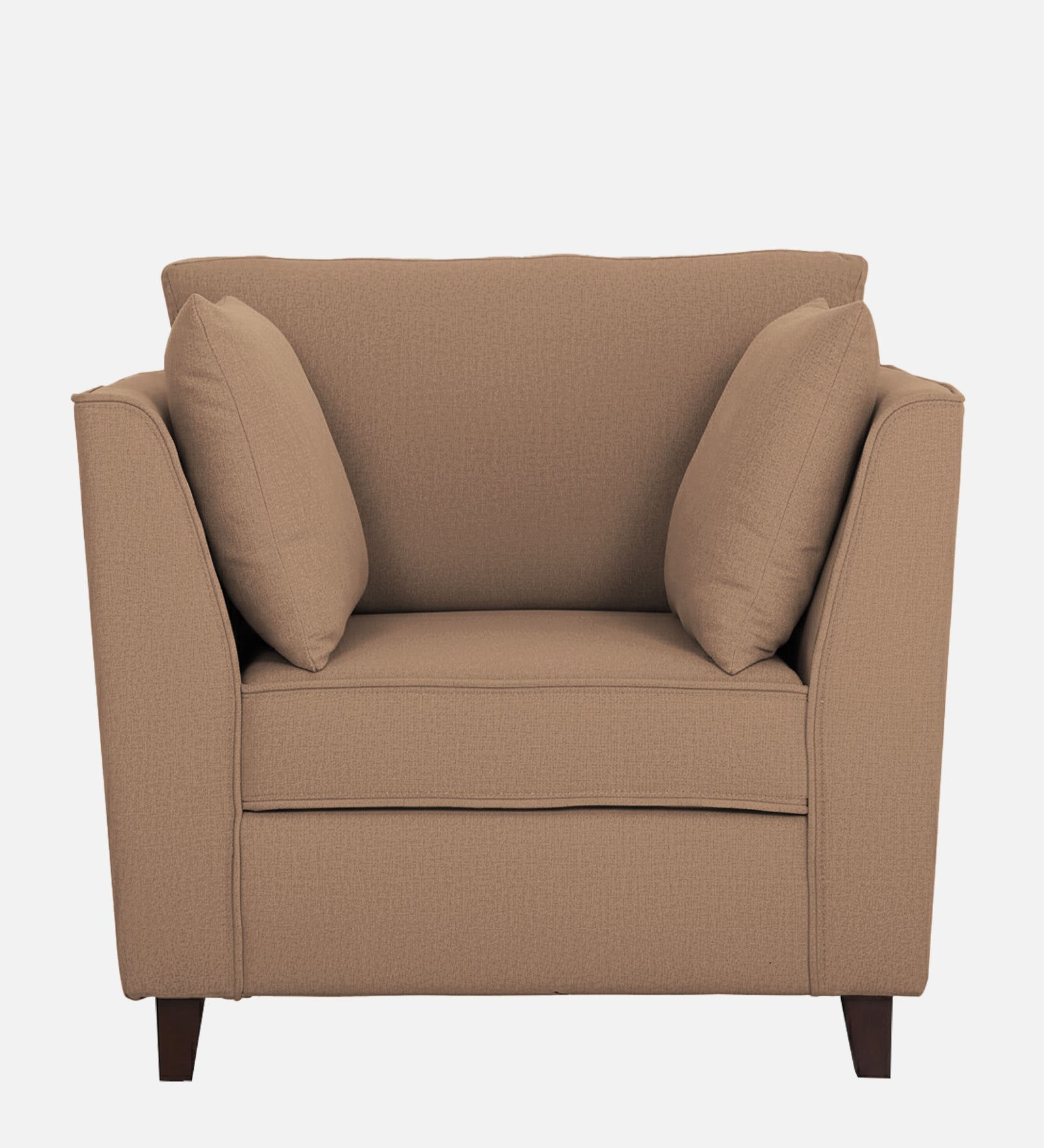 Miranda Fabric 1 Seater Sofa In Cosmic Beige Colour