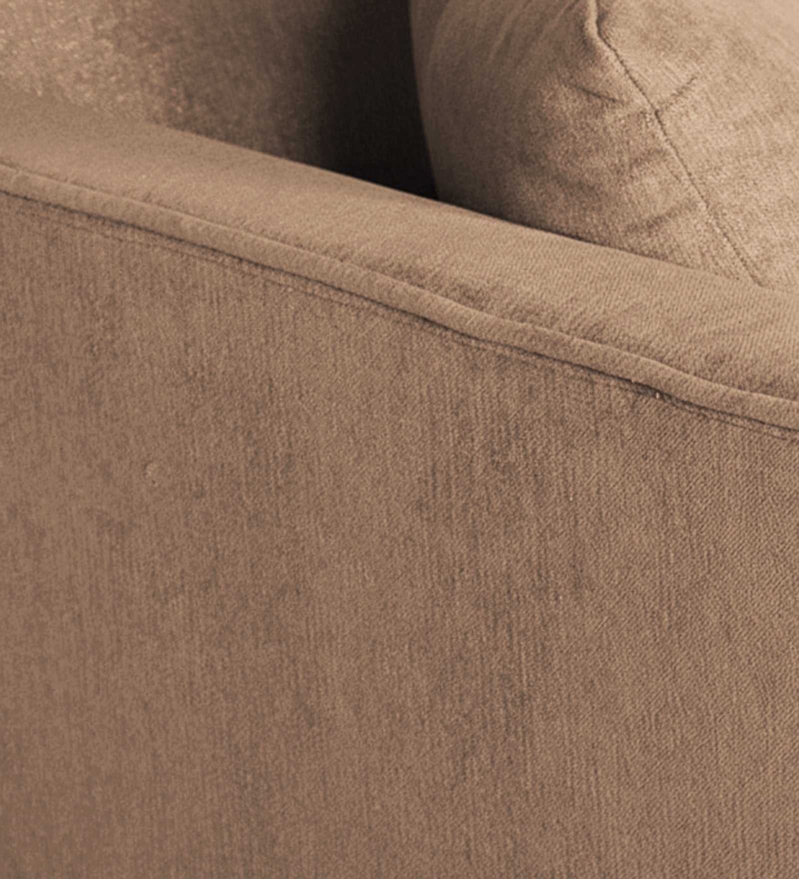 Miranda Fabric 1 Seater Sofa In Cosmic Beige Colour