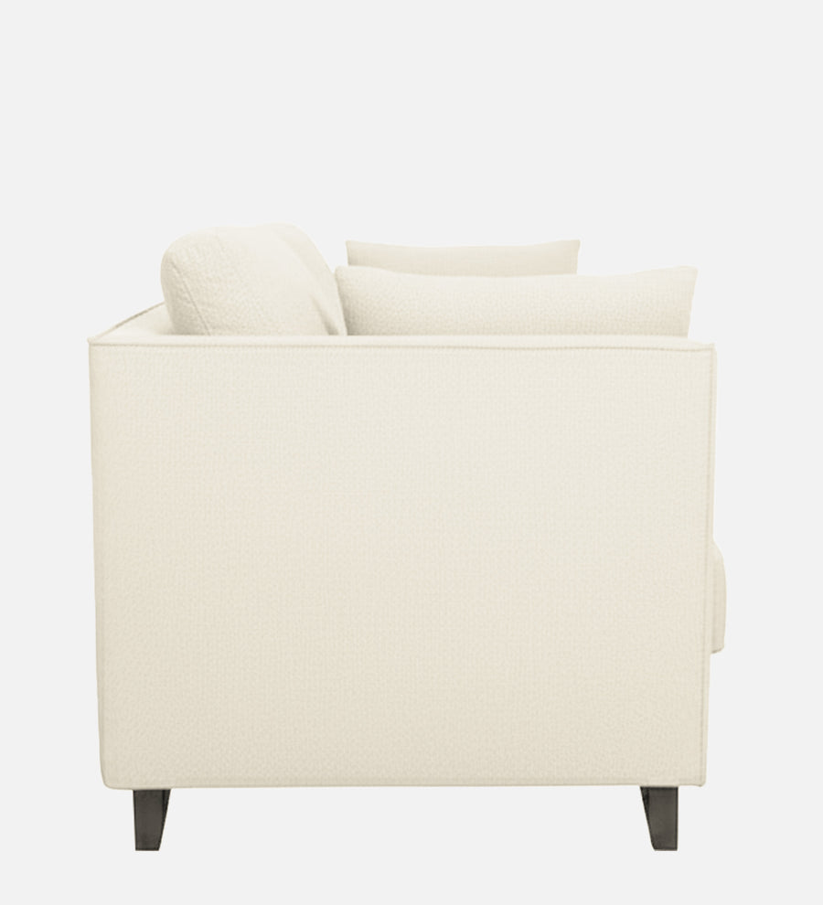 Miranda Fabric 1 Seater Sofa In Ivory Cream Colour - Febonic Living