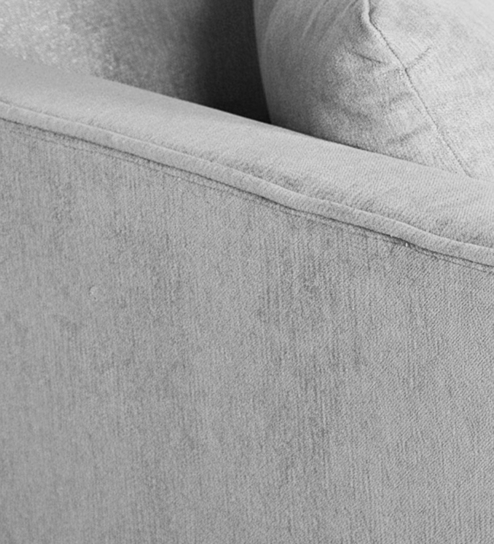 Miranda Fabric 1 Seater Sofa In Lit Grey Colour