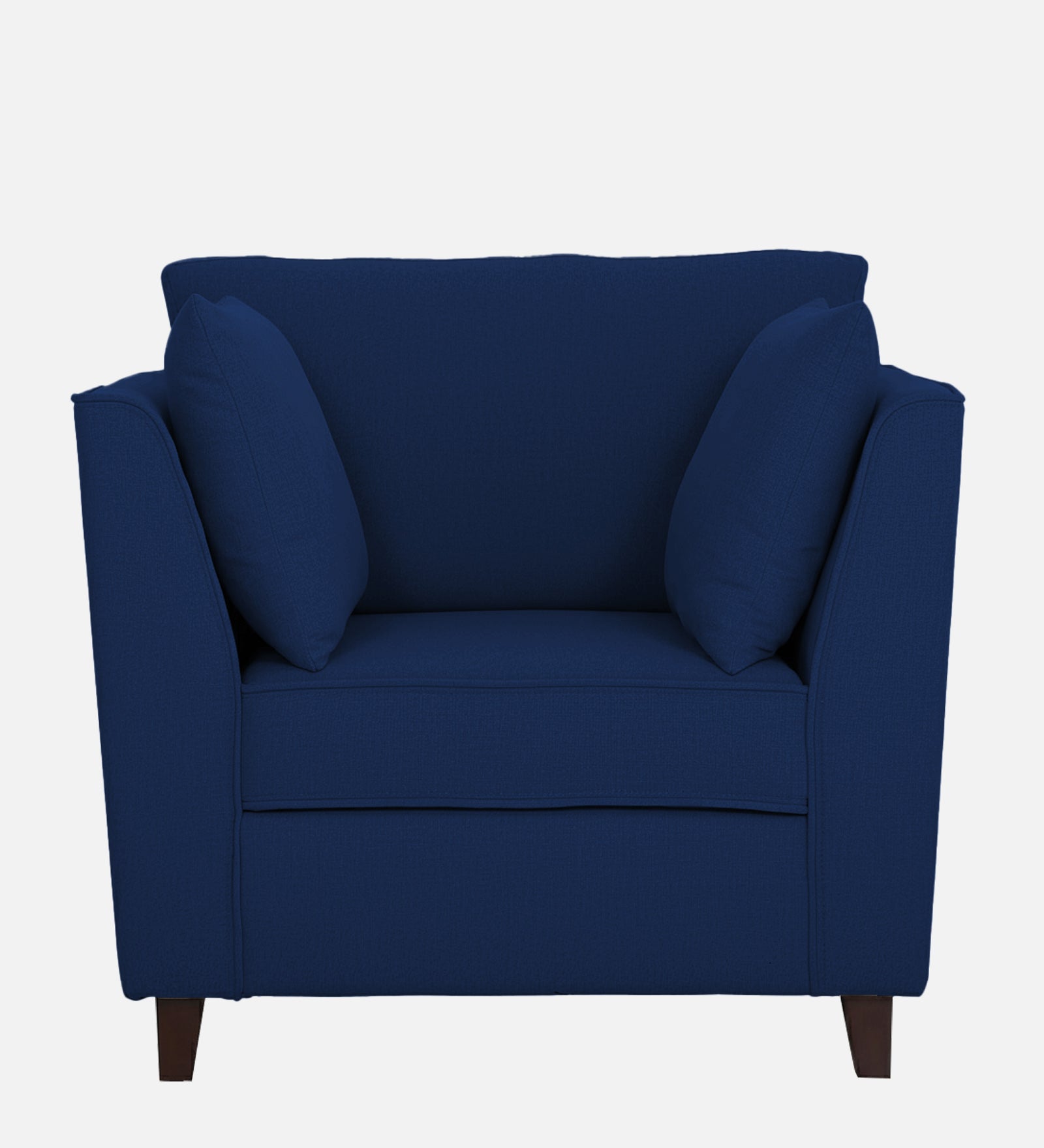 Miranda Fabric 1 Seater Sofa In Royal Blue Colour