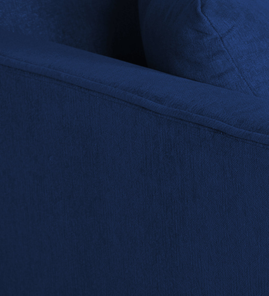 Miranda Fabric 1 Seater Sofa In Royal Blue Colour - Febonic Living