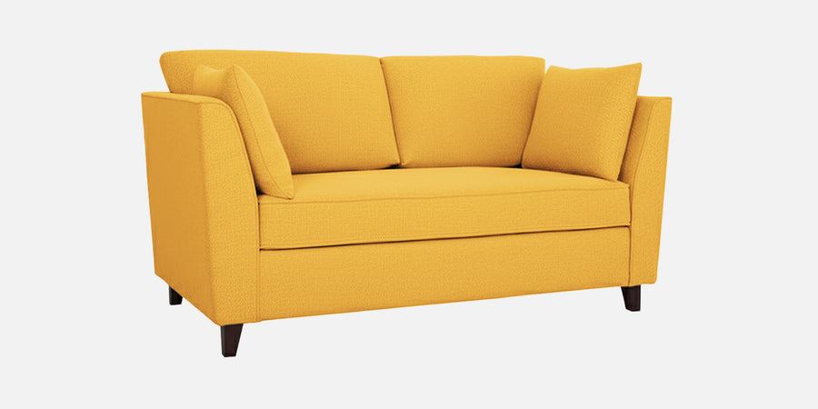 Miranda Fabric 2 Seater Sofa In Bold Yellow Colour - Febonic Living