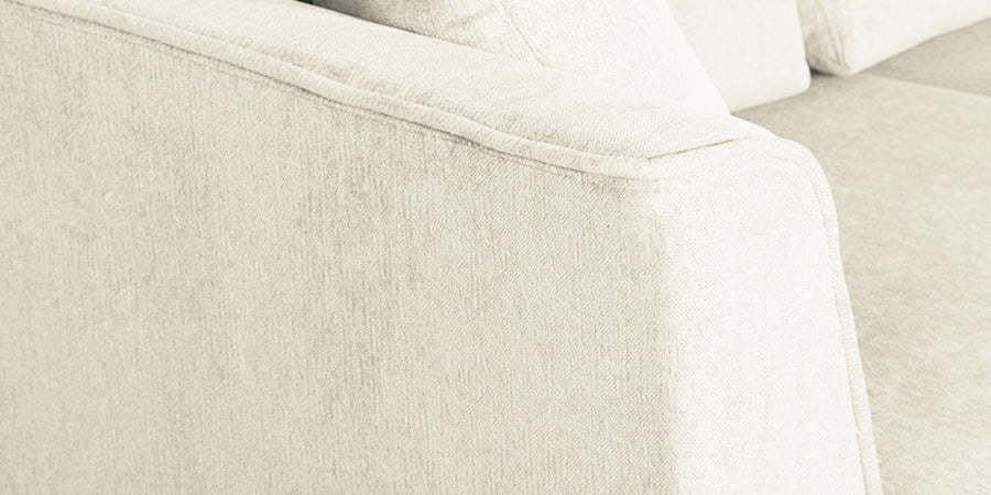 Miranda Fabric 2 Seater Sofa In Ivory Cream Colour - Febonic Living