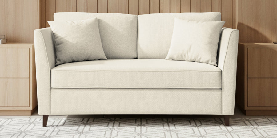 Miranda Fabric 2 Seater Sofa In Ivory Cream Colour - Febonic Living