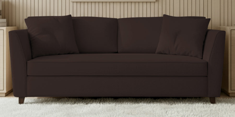 Miranda Fabric 3 Seater Sofa In Coffee Brown Colour - Febonic Living
