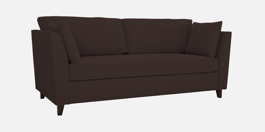 Miranda Fabric 3 Seater Sofa In Coffee Brown Colour - Febonic Living