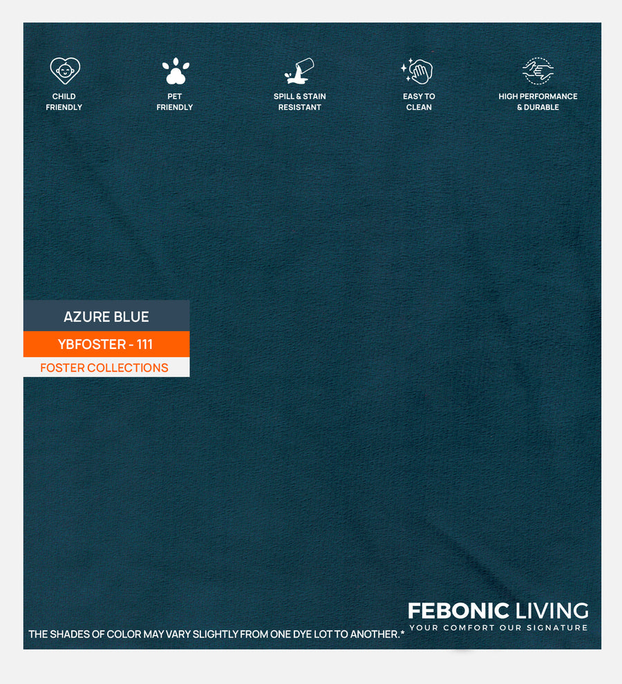 Miranda Velvet 1 Seater Sofa In Imperial Blue Colour - Febonic Living