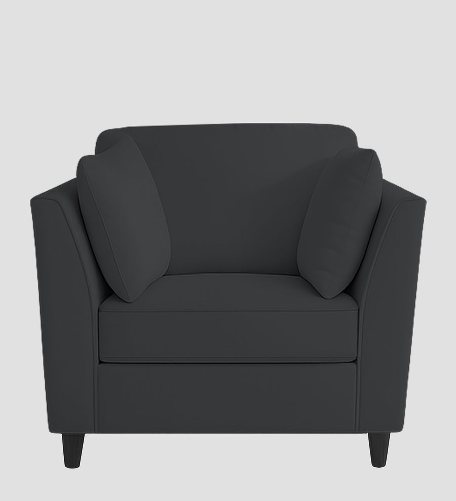 Miranda Velvet 1 Seater Sofa In Davy Grey Colour - Febonic Living