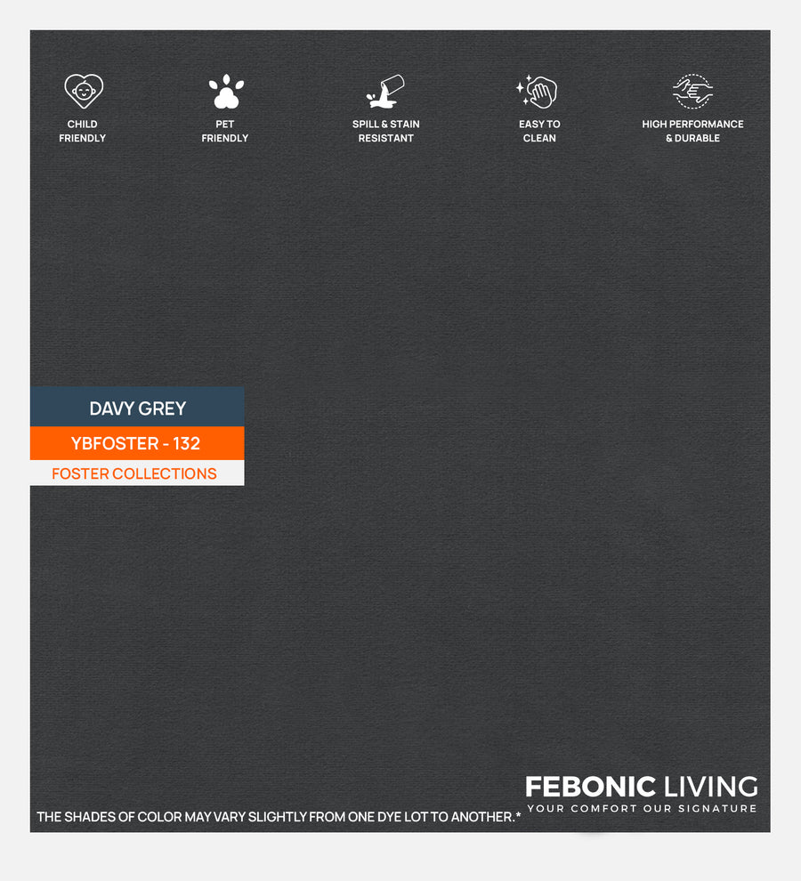 Miranda Velvet 1 Seater Sofa In Davy Grey Colour - Febonic Living