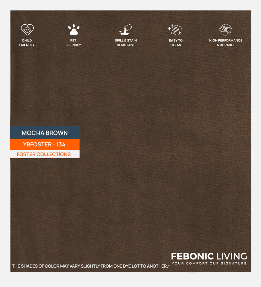 Miranda Velvet 1 Seater Sofa In Mocha Brown Colour - Febonic Living