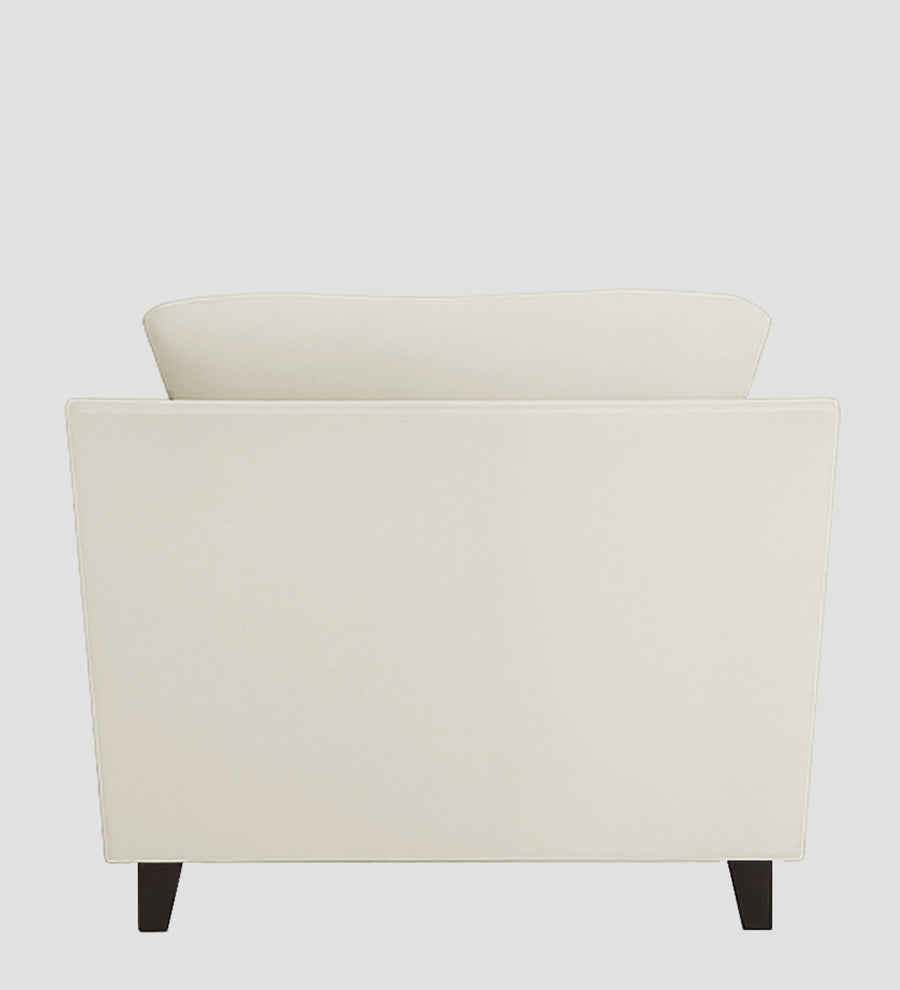 Miranda Velvet 1 Seater Sofa In Warm White Colour - Febonic Living