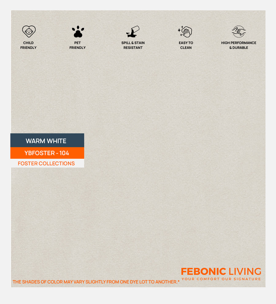 Miranda Velvet 1 Seater Sofa In Warm White Colour - Febonic Living