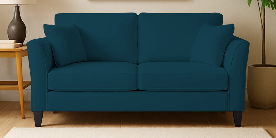 Miranda Velvet 2 Seater Sofa In Imperial Blue Colour - Febonic Living
