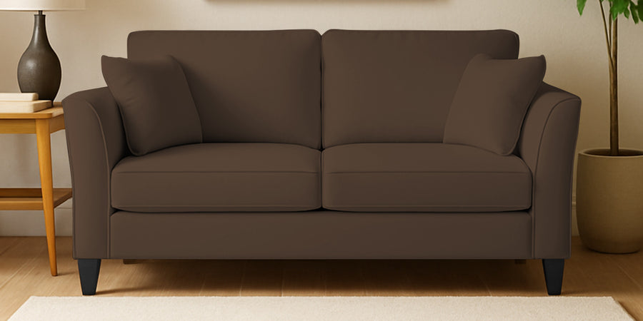 Miranda Velvet 2 Seater Sofa In Mocha Brown Colour - Febonic Living