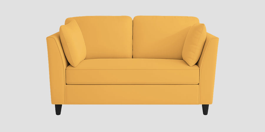 Miranda Velvet 2 Seater Sofa In Turmeric Yellow Colour - Febonic Living