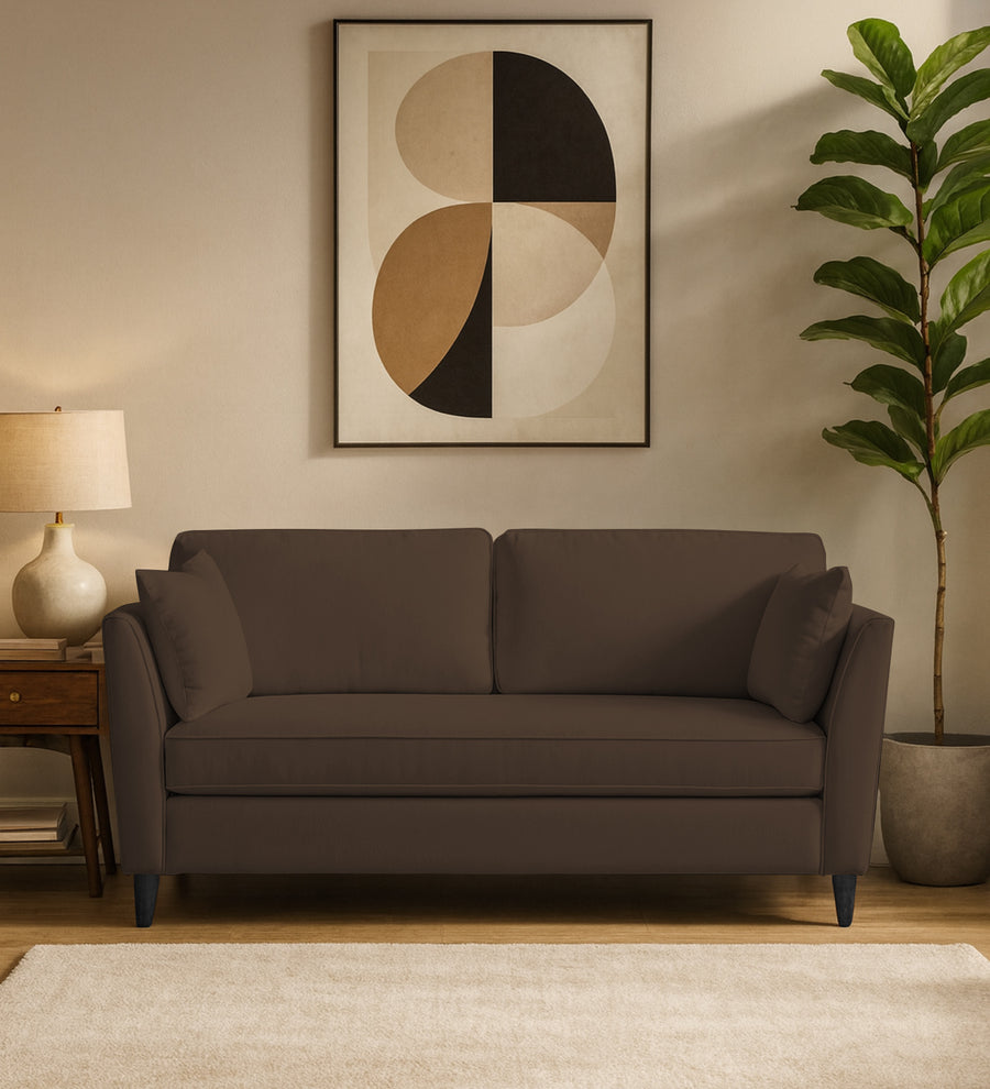 Miranda 3 Seater Velvet Sofa - Mocha Brown by Febonic Living