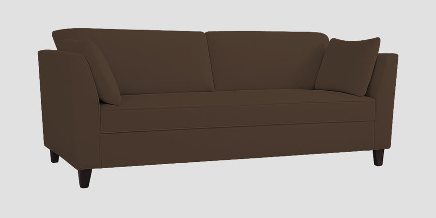 Miranda Velvet 3 Seater Sofa In Mocha Brown Colour - Febonic Living