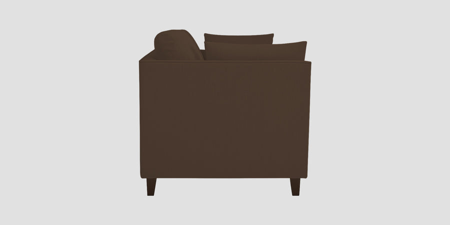 Miranda Velvet 3 Seater Sofa In Mocha Brown Colour - Febonic Living