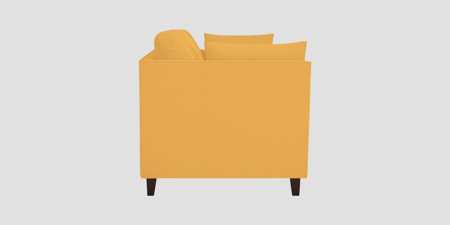 Miranda Velvet 3 Seater Sofa In Turmeric Yellow Colour - Febonic Living