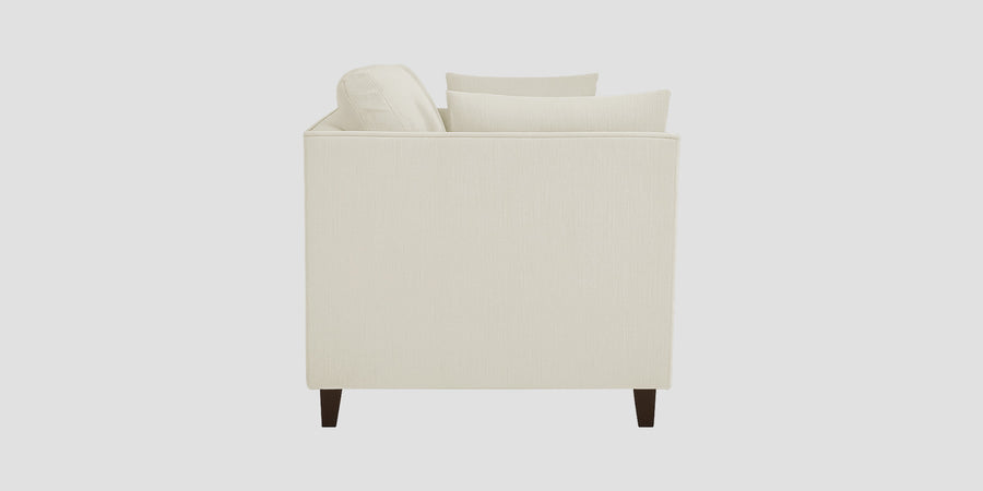 Miranda Velvet 3 Seater Sofa In Warm White Colour - Febonic Living