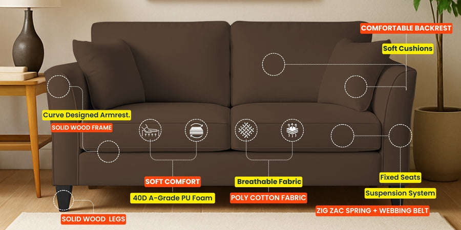 Miranda Velvet 3 Seater Sofa In Warm White Colour - Febonic Living
