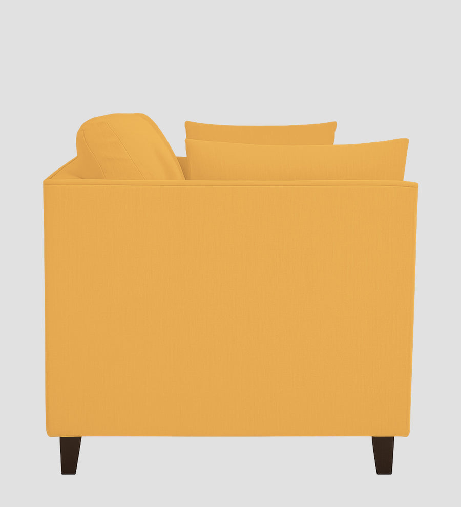 Miranda Velvet 1 Seater Sofa In Turmeric Yellow Colour - Febonic Living