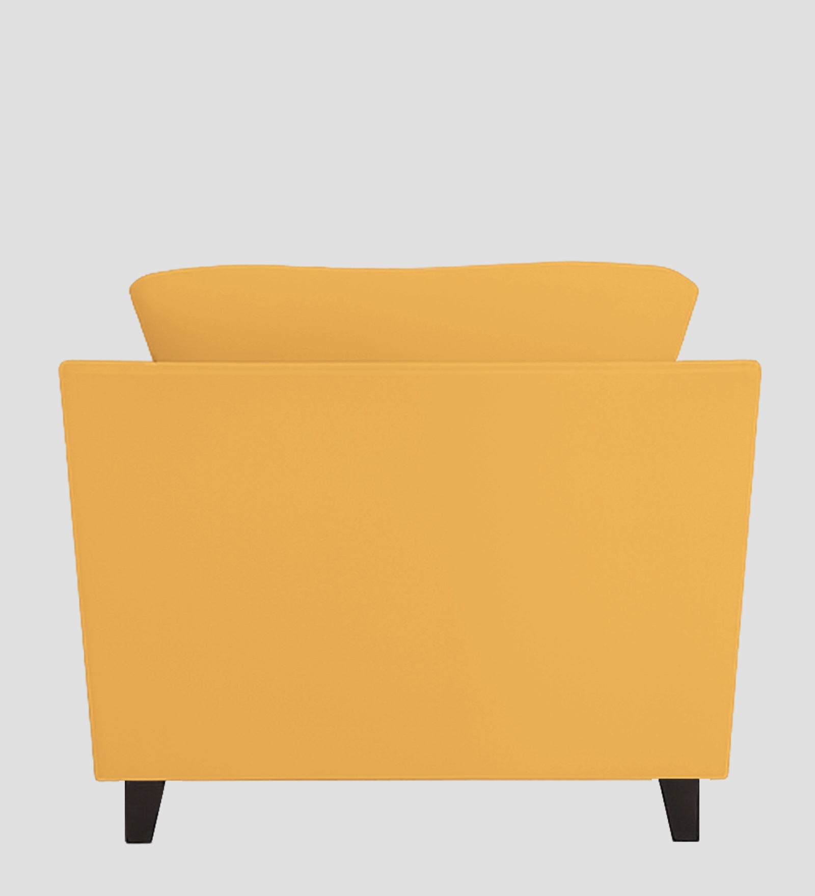 Miranda Velvet 1 Seater Sofa In Turmeric Yellow Colour