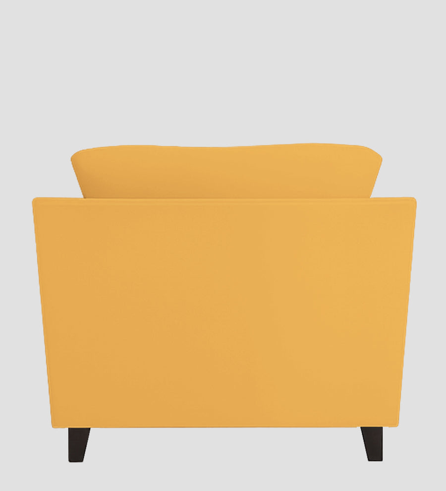 Miranda Velvet 1 Seater Sofa In Turmeric Yellow Colour - Febonic Living