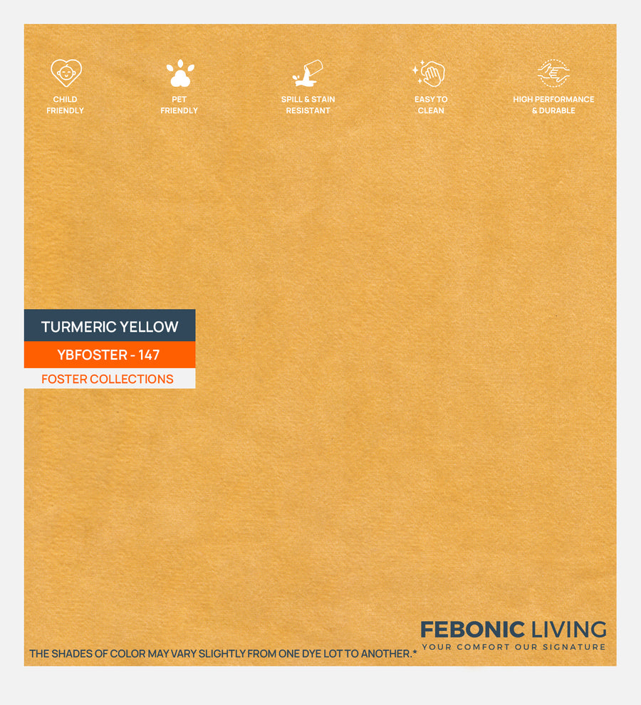 Miranda Velvet 1 Seater Sofa In Turmeric Yellow Colour - Febonic Living