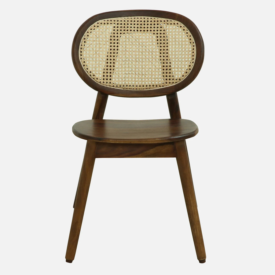 Mitto Sheesham Wood Dining Chairs In Provincial Teak Finish (Set Of 2)
