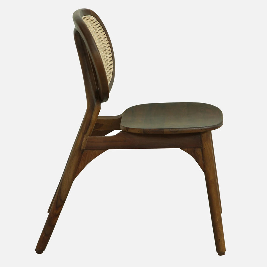 Mitto Sheesham Wood Dining Chairs In Provincial Teak Finish (Set Of 2)