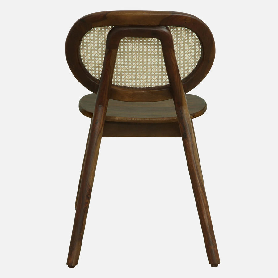 Mitto Sheesham Wood Dining Chairs In Provincial Teak Finish (Set Of 2)