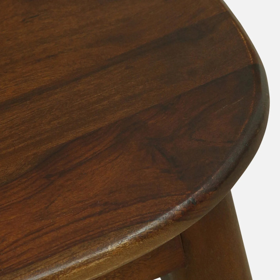 Mitto Sheesham Wood Dining Chairs In Provincial Teak Finish (Set Of 2)