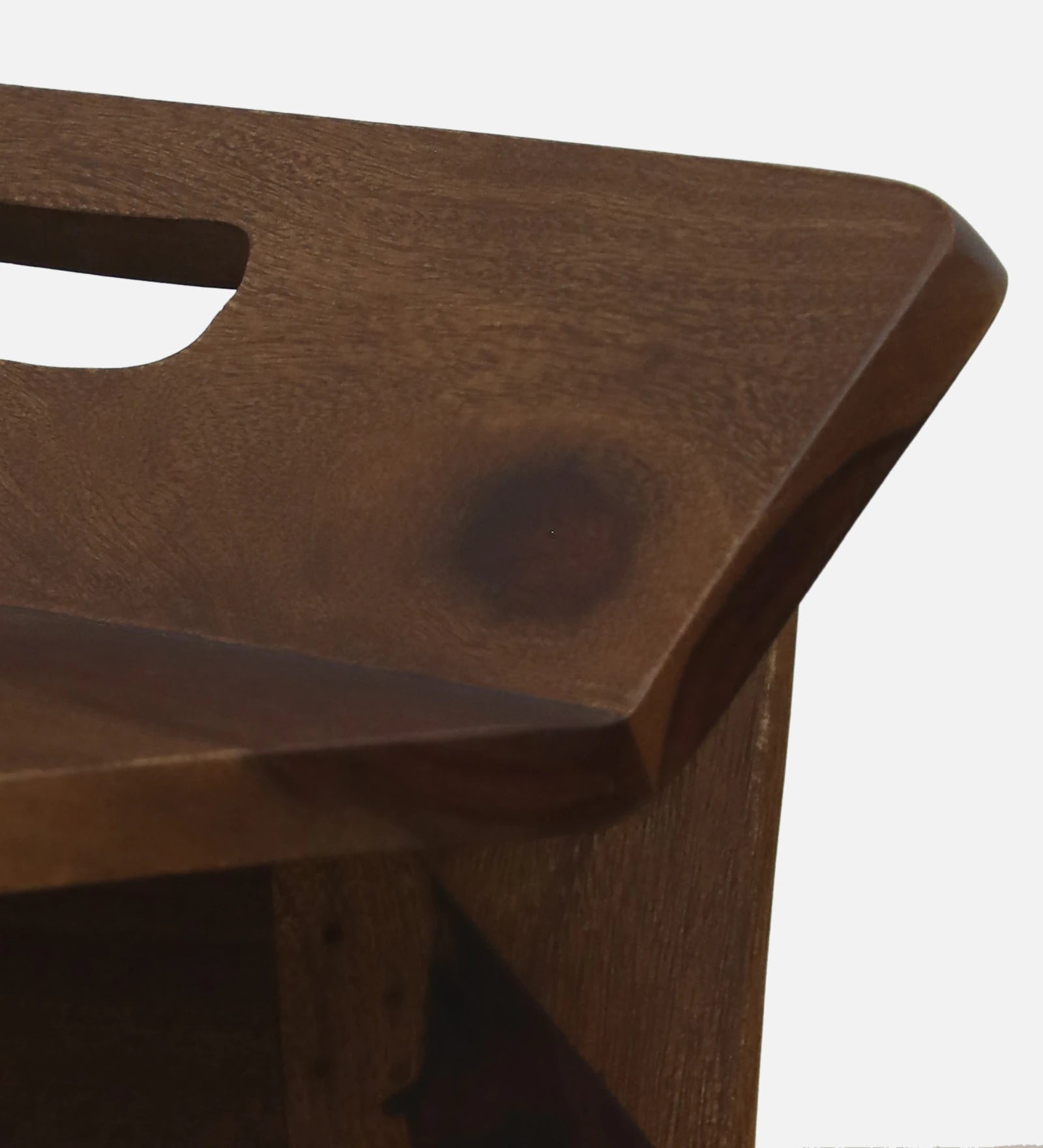 Rabat Sheesham Wood End Table In Provincial Teak Finish - Febonic Living