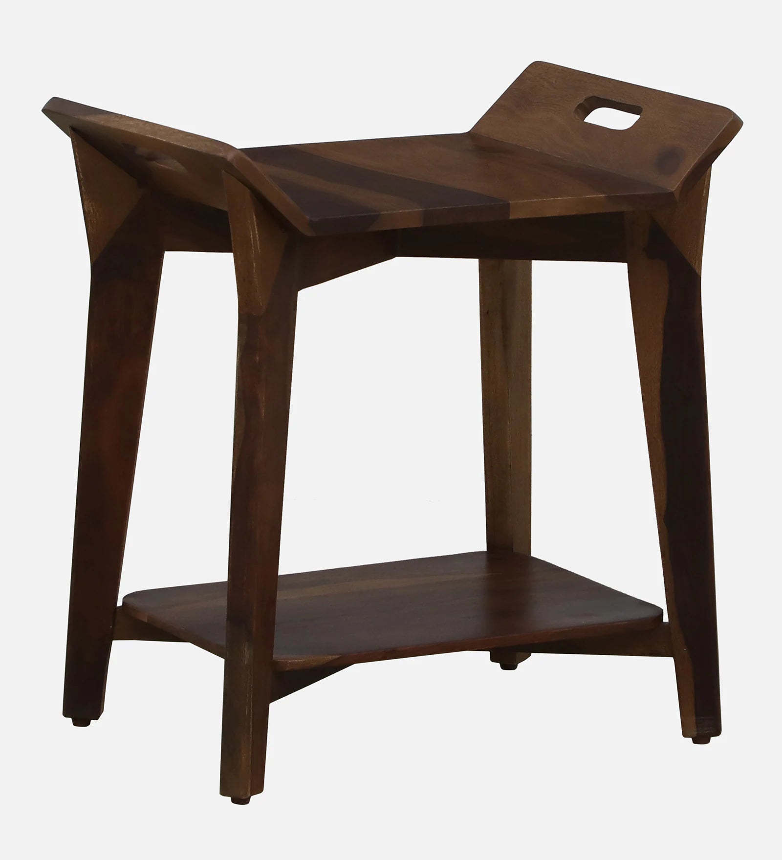 Rabat Sheesham Wood End Table In Provincial Teak Finish - Febonic Living