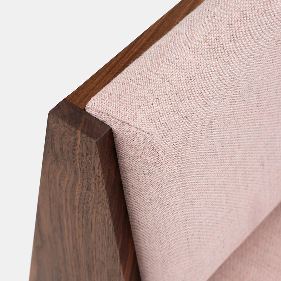 Maxy Fabric Lounge Chair In Almond Beige Colour - Febonic Living