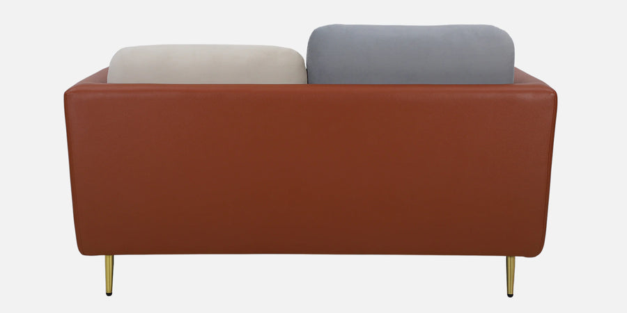 Montez Velvet 2 Seater Sofa - Brown And Beige Colour
