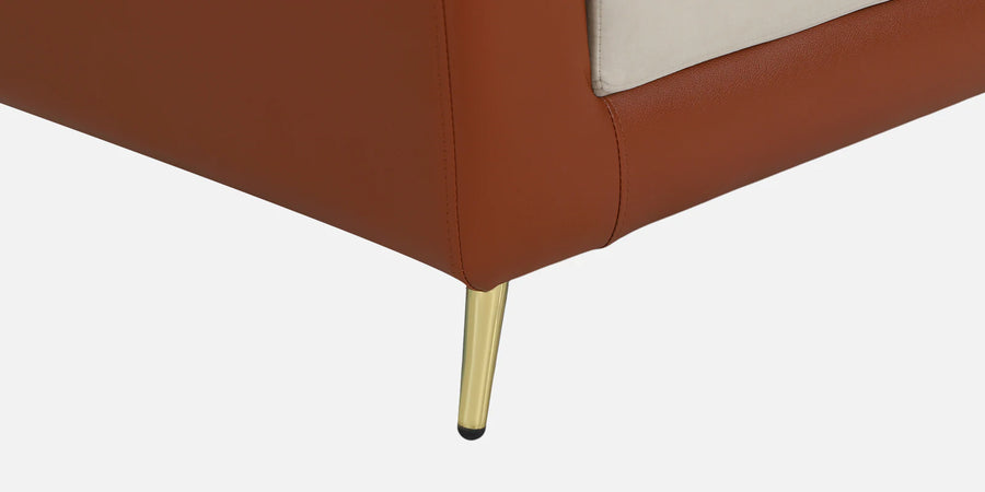 Montez Velvet 3 Seater Sofa - Brown And Beige Colour