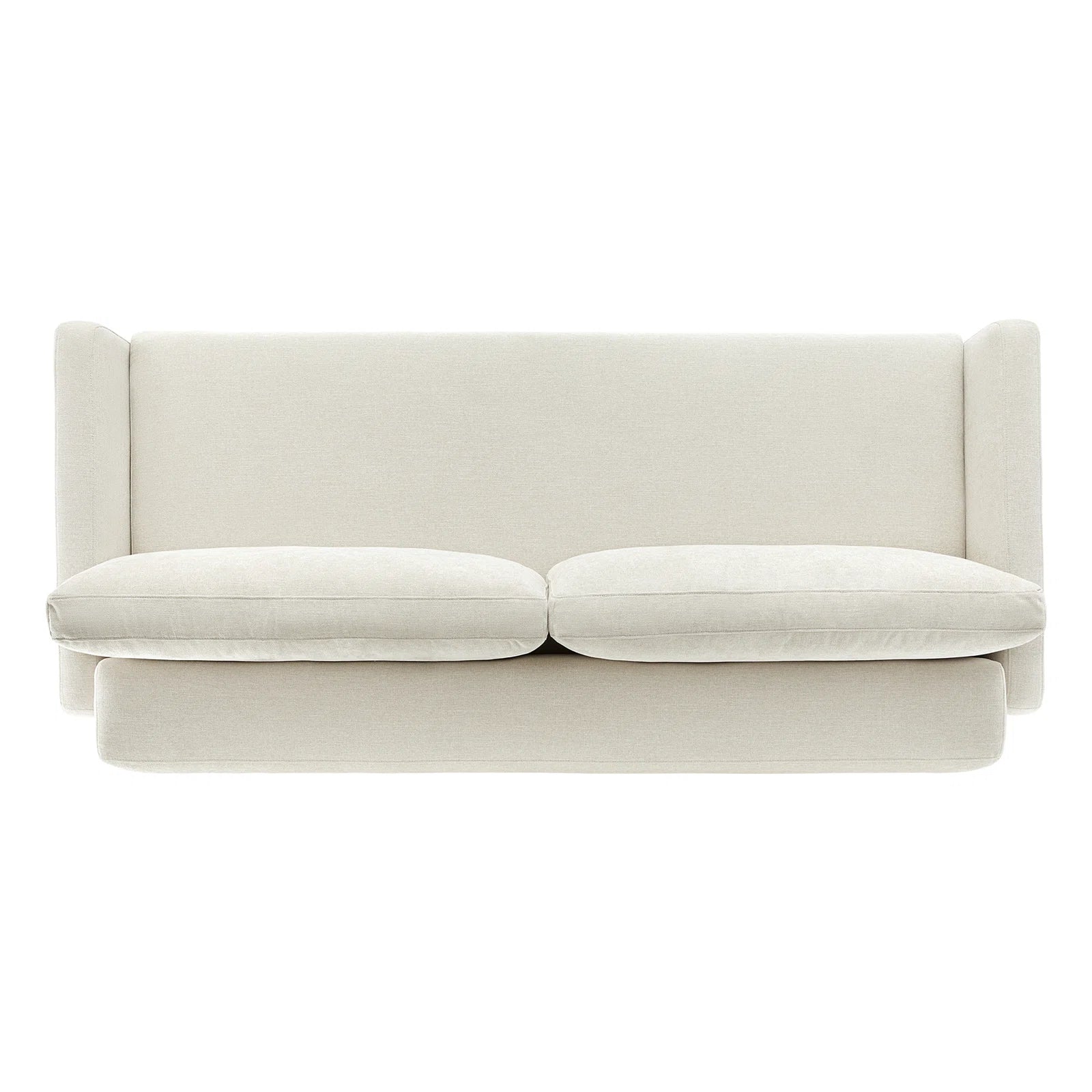 Leora Fabric Convertible Sofa Cum Bed in Ivory Cream Colour