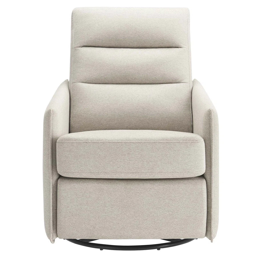 Morris Fabric Swivel Chair In Ivory Cream Colour - Febonic Living