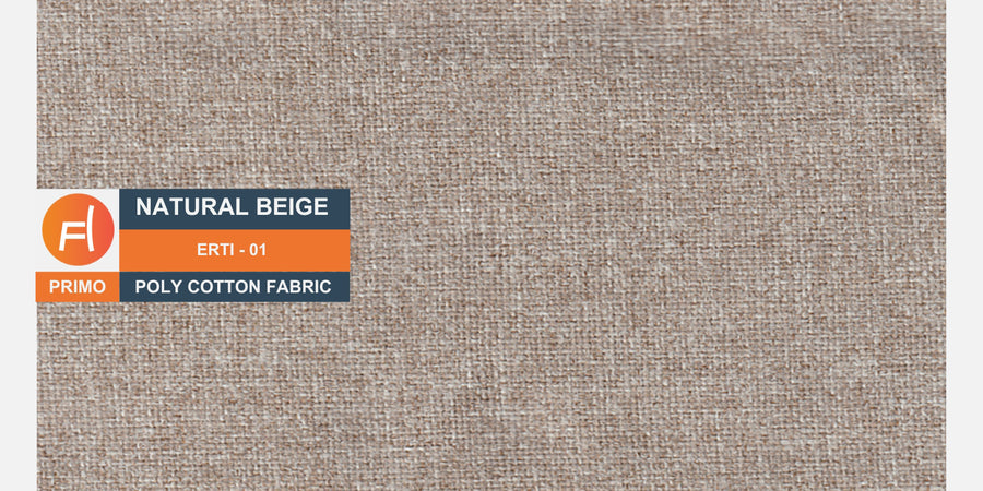 Cobby Fabric 3 Seater Sofa In Natural Beige Colour - Febonic Living