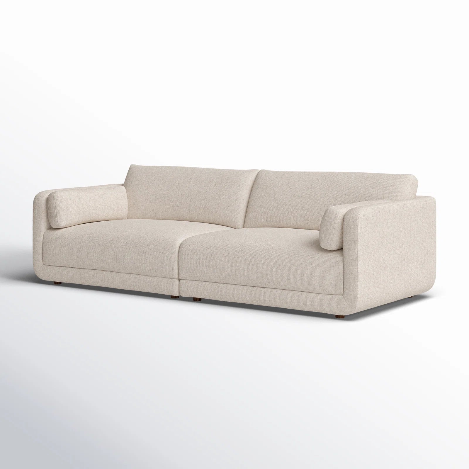 Phoenix Fabric 3 Seater Sofa In Natural Beige Colour