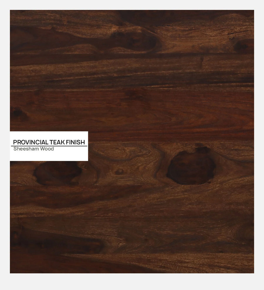 Narvik Sheesham Wood Queen Size Bed In Provincial Teak Finish