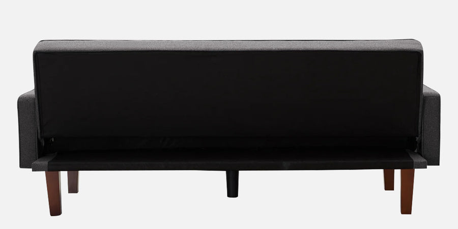 Nebia 3 Seater Convertible Cum Bed Fabric Sofa - Maba Grey Back view - Febonic Living
