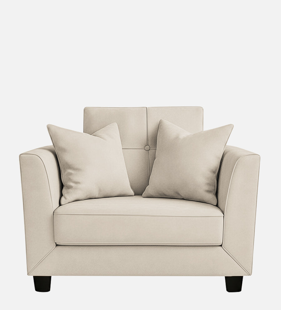 Nestin Velvet 1 Seater Sofa In Camel Beige Colour - Febonic Living