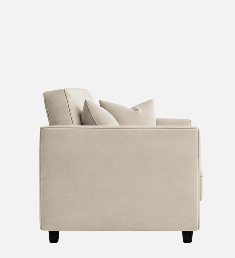 Nestin Velvet 1 Seater Sofa In Camel Beige Colour - Febonic Living