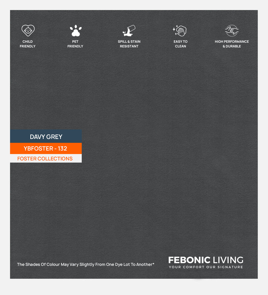Nestin Velvet 1 Seater Sofa In Davy Grey Colour - Febonic Living